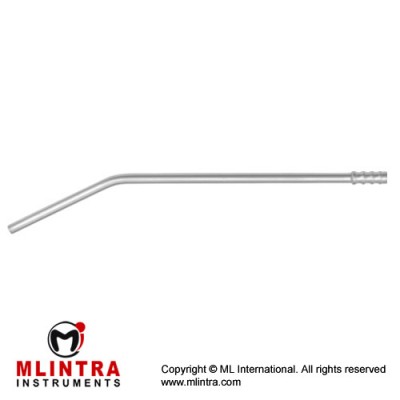 Nuboer Suction Tube Round Opening Stainless Steel, 21 cm - 8 1/4" Diameter 6.0 mm Ø